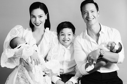 Hồ Ngọc Hà lần đầu khoe ảnh cặp song sinh dễ thương, Kim Lý nói lời yêu ngọt lịm 