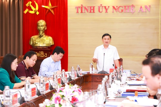 Ban Thường vụ Tỉnh ủy thảo luận Chương trình hành động, chương trình công tác, kiểm tra, giám sát toàn khóa