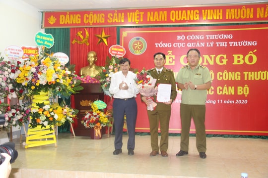 Cục Quản lý thị trường Nghệ An có tân Cục trưởng