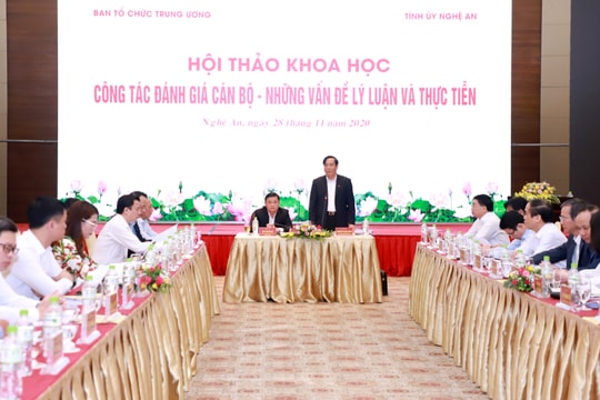 Ban Tổ chức Trung ương và Tỉnh ủy Nghệ An phối hợp tổ chức Hội thảo khoa học về công tác cán bộ