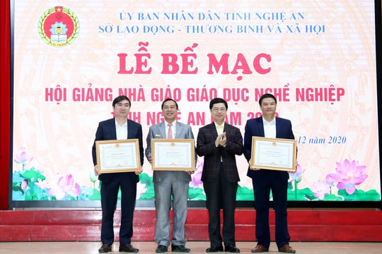 44 giải được trao tại Hội giảng nhà giáo giáo dục nghề nghiệp Nghệ An