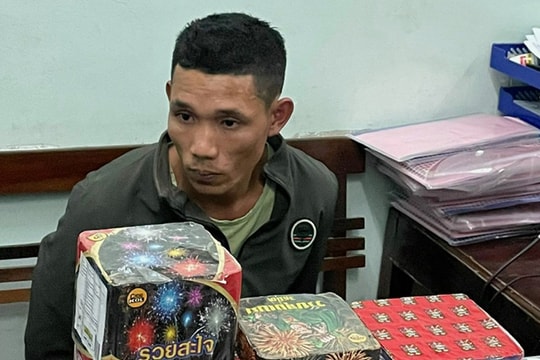 Tạm giữ đối tượng mua pháo để nổ trên thuyền đánh cá