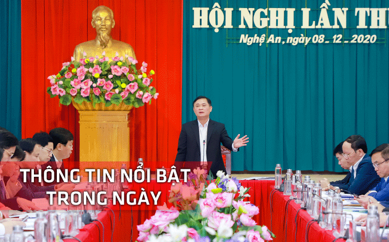 Nghệ An: Thông tin nổi bật ngày 8/12
