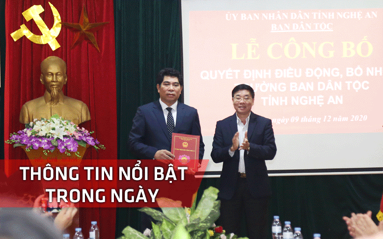 Nghệ An: Thông tin nổi bật ngày 9/12