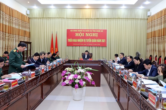 Nghệ An hoàn thành 100% chỉ tiêu tuyển quân năm 2020