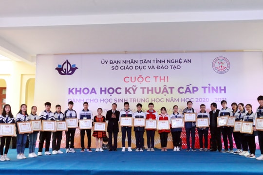 Công bố 10 dự án đạt giải Nhất tại Cuộc thi Khoa học kỹ thuật cấp tỉnh năm học 2020 - 2021