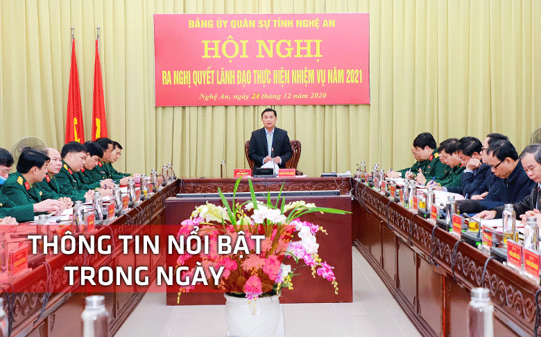 Nghệ An: Thông tin nổi bật ngày 24/12
