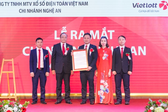 Công ty Xổ số điện toán Việt Nam (Vietlott) ra mắt Chi nhánh Nghệ An