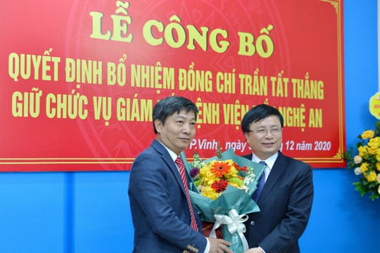 Bệnh viện Mắt Nghệ An có tân Giám đốc