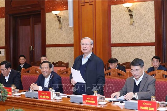 Thường trực Ban Bí thư Trần Quốc Vượng: Tập trung cao độ phục vụ Đại hội XIII của Đảng