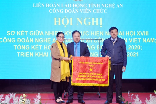 Công đoàn Viên chức Nghệ An triển khai nhiệm vụ năm 2021
