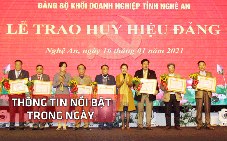 Nghệ An: Thông tin nổi bật ngày 16/1