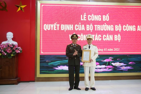 Công an tỉnh Nghệ An có tân Phó Giám đốc