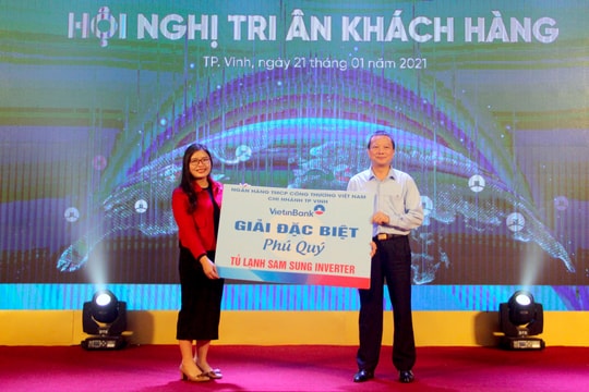Vietinbank chi nhánh thành phố Vinh gặp mặt tri ân khách hàng