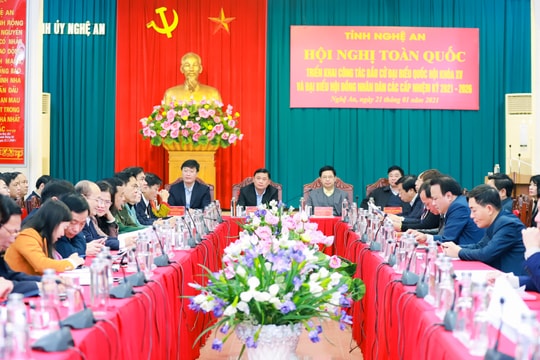 Triển khai công tác bầu cử đại biểu Quốc hội khóa XV và HĐND các cấp nhiệm kỳ 2021 - 2026