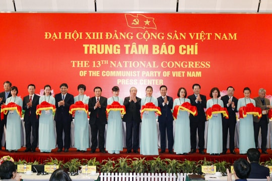 Khai trương Trung tâm Báo chí Đại hội XIII của Đảng