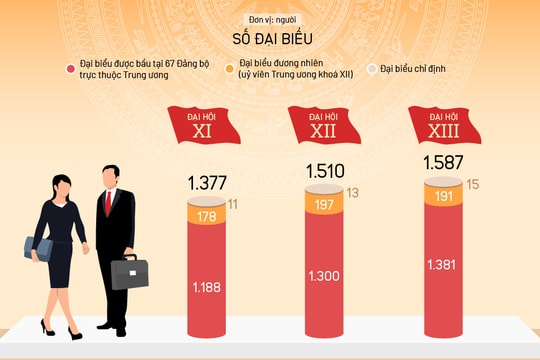 Cơ cấu đại biểu dự Đại hội Đảng toàn quốc lần thứ XIII 