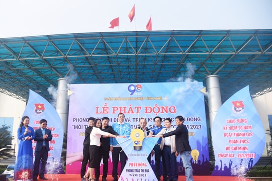 Đoàn Khối Doanh nghiệp Nghệ An phát động thi đua, chào mừng Đại hội Đảng toàn quốc