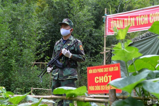 Biên phòng Nghệ An xây dựng, nâng cấp 31 chốt phòng dịch Covid-19 trên tuyến biên giới phía Tây