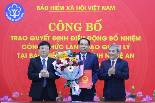 Công bố quyết định bổ nhiệm Giám đốc Bảo hiểm xã hội tỉnh Nghệ An