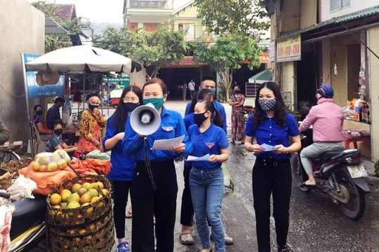 Nghệ An đẩy mạnh tuyên truyền để nâng cao ý thức người dân trong phòng chống Covid-19