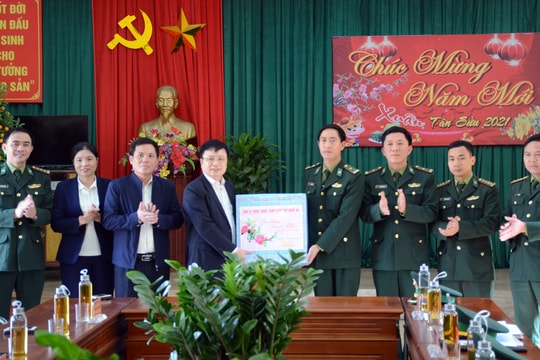 Phó Chủ tịch UBND tỉnh chúc Tết các đơn vị, gia đình chính sách ở huyện Quỳnh Lưu