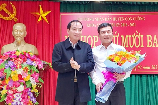 Bầu chức danh Chủ tịch UBND huyện Con Cuông