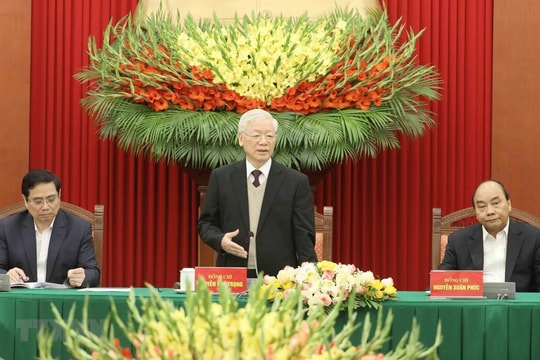 Tổng Bí thư Nguyễn Phú Trọng chủ trì cuộc gặp mặt các vị nguyên Ủy viên Bộ Chính trị, Ban Bí thư