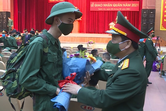 Tỉnh Nghệ An hoàn thành xuất sắc nhiệm vụ giao quân năm 2021