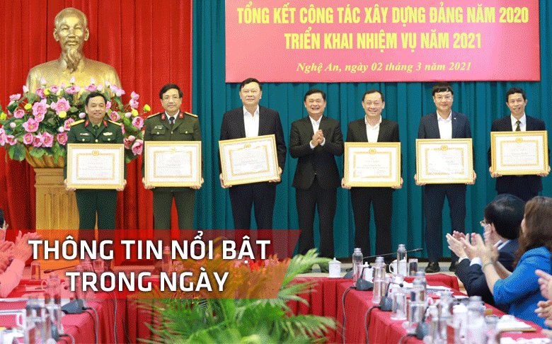 Nghệ An: Thông tin nổi bật ngày 2/3