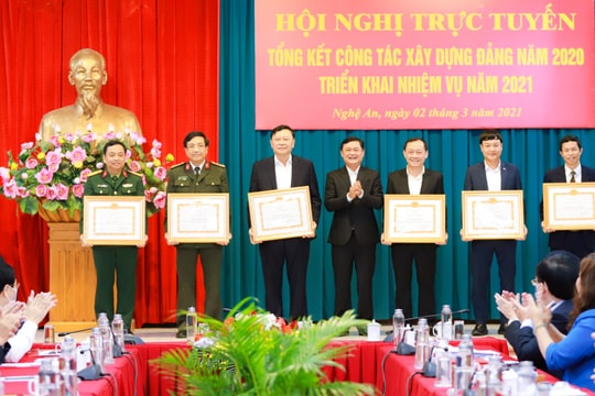 Ban Thường vụ Tỉnh ủy Nghệ An tổng kết công tác xây dựng Đảng năm 2020, triển khai nhiệm vụ năm 2021