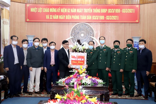 Lãnh đạo tỉnh chúc mừng Bộ đội Biên phòng nhân ngày truyền thống 