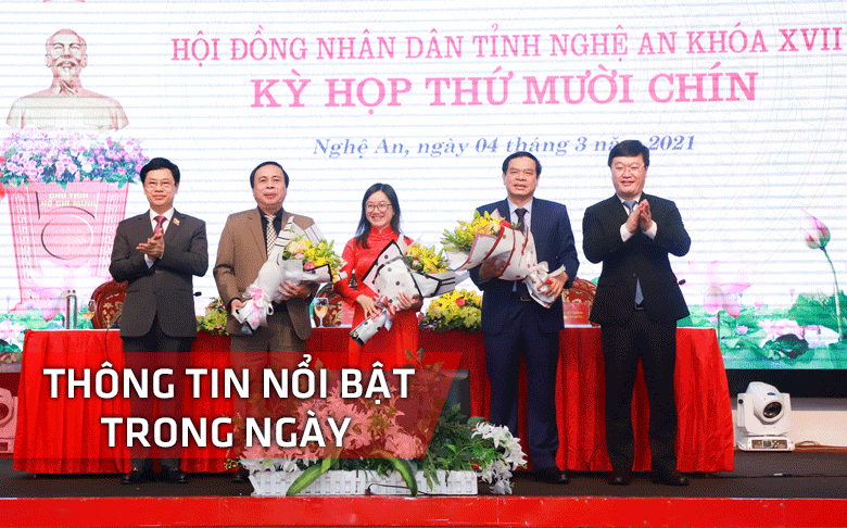 Nghệ An: Thông tin nổi bật ngày 4/3