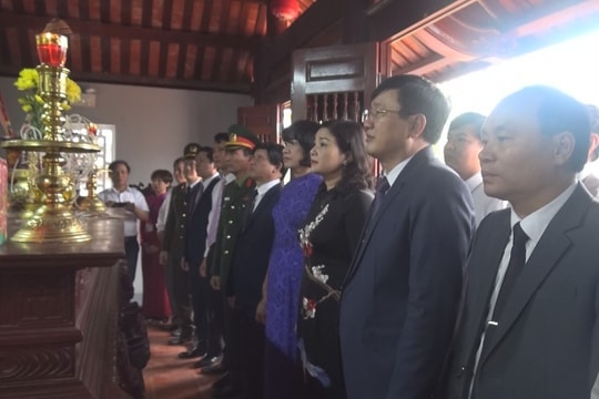 Huyện Nam Đàn tưởng niệm 88 năm ngày mất nhà cách mạng Lê Hồng Sơn