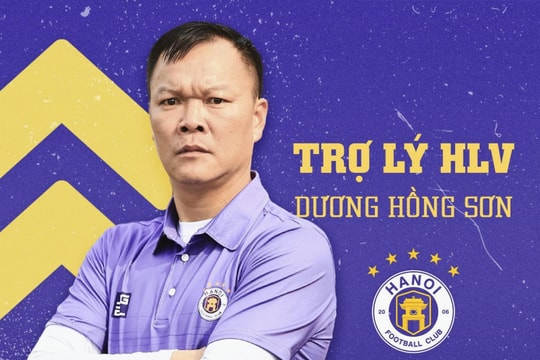 Cựu thủ môn Dương Hồng Sơn làm HLV phó CLB Hà Nội