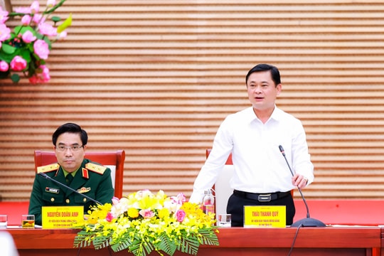 Tỉnh Nghệ An và Bộ Tư lệnh Quân khu 4 thống nhất nội dung diễn tập khu vực phòng thủ tỉnh năm 2021