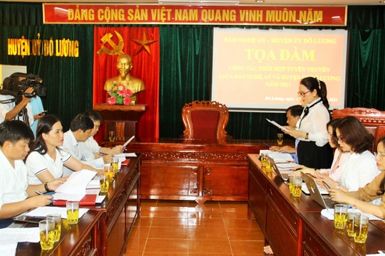 Tiếp tục nâng cao hiệu quả phối hợp giữa Báo Nghệ An và huyện Đô Lương