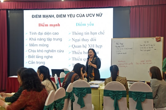 Tập huấn kỹ năng vận động bầu cử cho nữ ứng cử viên đại biểu Quốc hội, HĐND