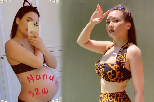 Bảo Thanh của 'Về nhà đi con' tung ảnh gợi cảm khoe bụng bầu