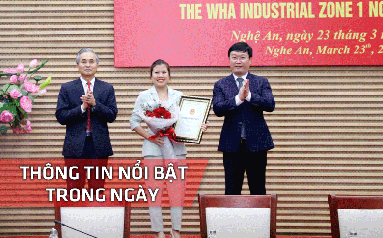 Nghệ An: Thông tin nổi bật ngày 23/3