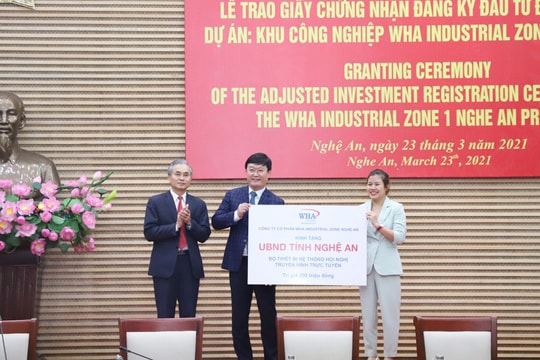 Dự án Khu công nghiệp WHA tại Nghệ An điều chỉnh mục tiêu đầu tư 