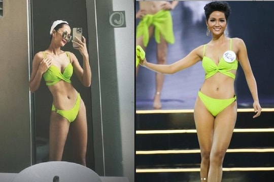 H'Hen Nie tung ảnh bikini, gây choáng với vòng eo 'con kiến' 