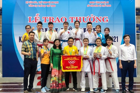 Nghệ An xếp thứ 3 tại Giải vô địch Karate miền Trung - Tây Nguyên 2021 
