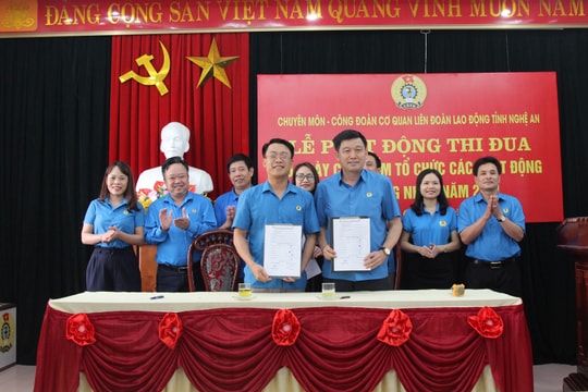 LĐLĐ tỉnh Nghệ An phát động thi đua 60 ngày cao điểm các hoạt động Tháng Công nhân