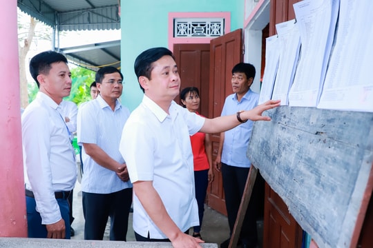 Bí thư Tỉnh ủy Thái Thanh Quý kiểm tra công tác chuẩn bị bầu cử tại huyện Diễn Châu