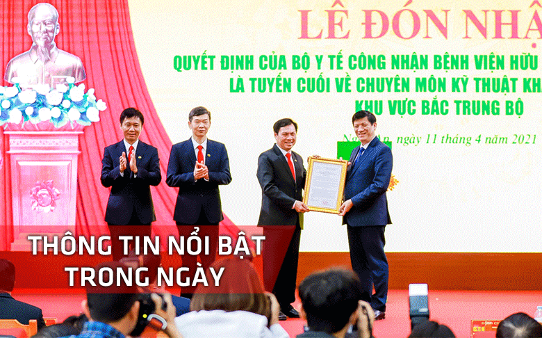 Nghệ An: Thông tin nổi bật ngày 11/4