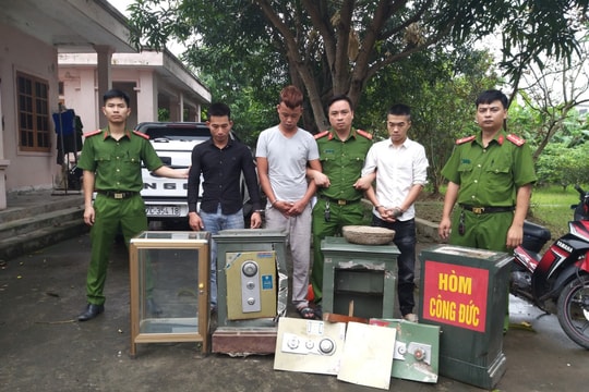 Nhóm đạo chích chuyên phá két sắt, trộm tài sản đền, chùa sa lưới pháp luật