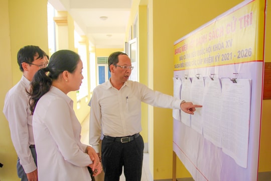 Kiểm tra công tác chuẩn bị bầu cử ở Yên Thành