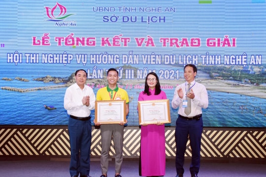18 thí sinh đạt giải tại Hội thi Nghiệp vụ hướng dẫn viên du lịch tỉnh Nghệ An