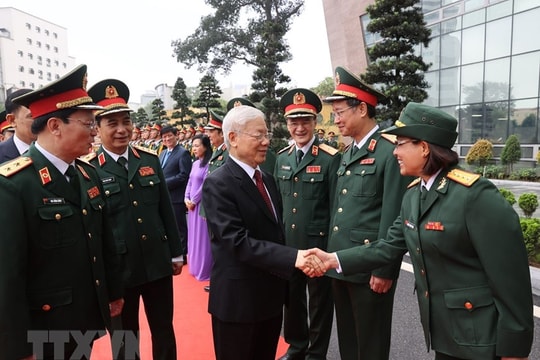 Tổng Bí thư Nguyễn Phú Trọng dự Lễ Kỷ niệm 70 năm truyền thống Bệnh viện Trung ương Quân đội 108